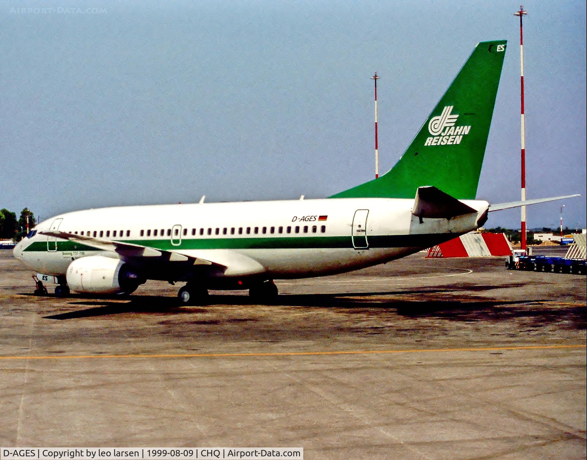 D-AGES, 1998 Boeing 737-75B C/N 28108, Chania Krete  9.8.99