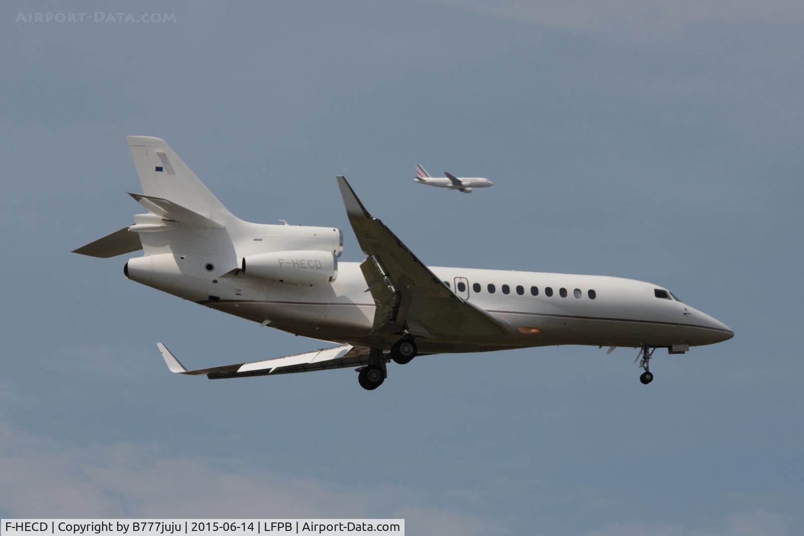 F-HECD, 2011 Dassault Falcon 7X C/N 134, at Le Bourget