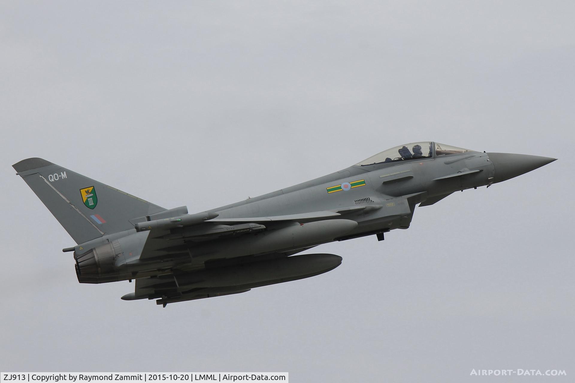 ZJ913, 2004 Eurofighter EF-2000 Typhoon FGR4 C/N 0047/BS004, Eurofighter EF-2000 Typhoon FGR4 ZJ913/QO-M of 3Sqd RAF