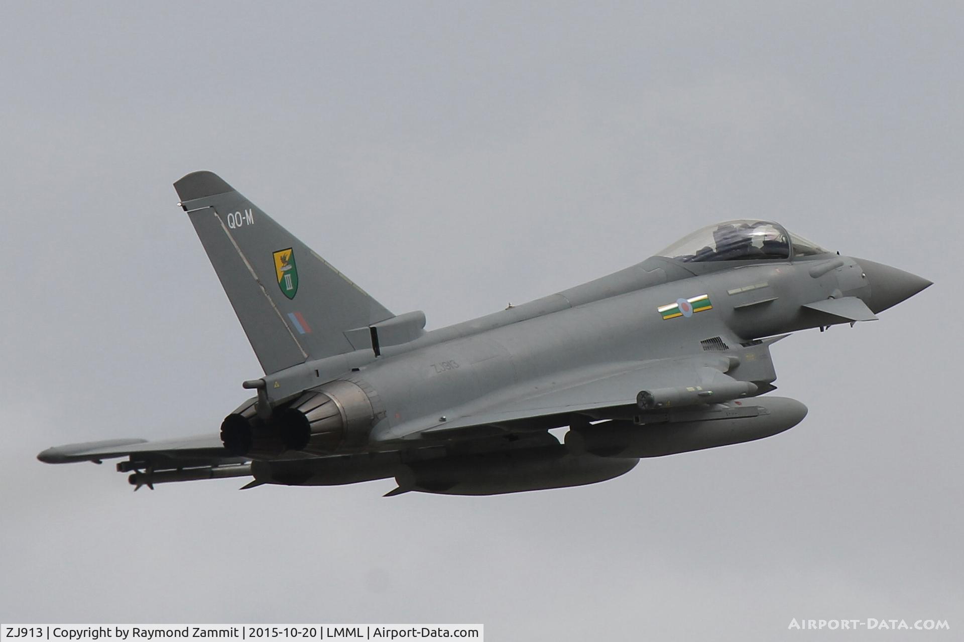 ZJ913, 2004 Eurofighter EF-2000 Typhoon FGR4 C/N 0047/BS004, Eurofighter EF-2000 Typhoon FGR4 ZJ913/QO-M of No3 Sqd RAF