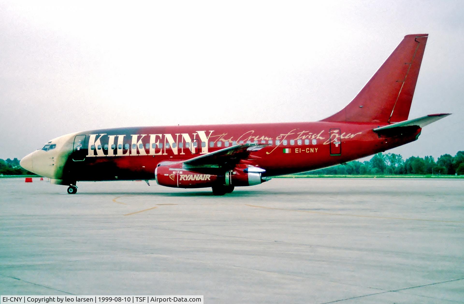 EI-CNY, 1980 Boeing 737-230 C/N 22113, Treviso 10.8.99