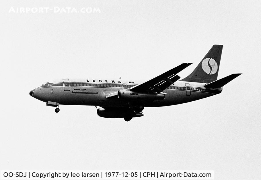 OO-SDJ, 1975 Boeing 737-229C C/N 20915, Copenhagen 5.12.78