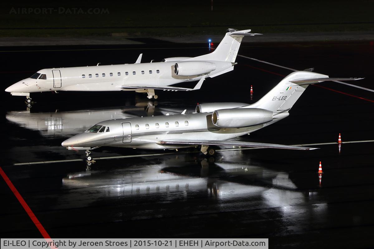 EI-LEO, 2004 Cessna 750 Citation X Citation X C/N 750-0232, new ramp at EHEH