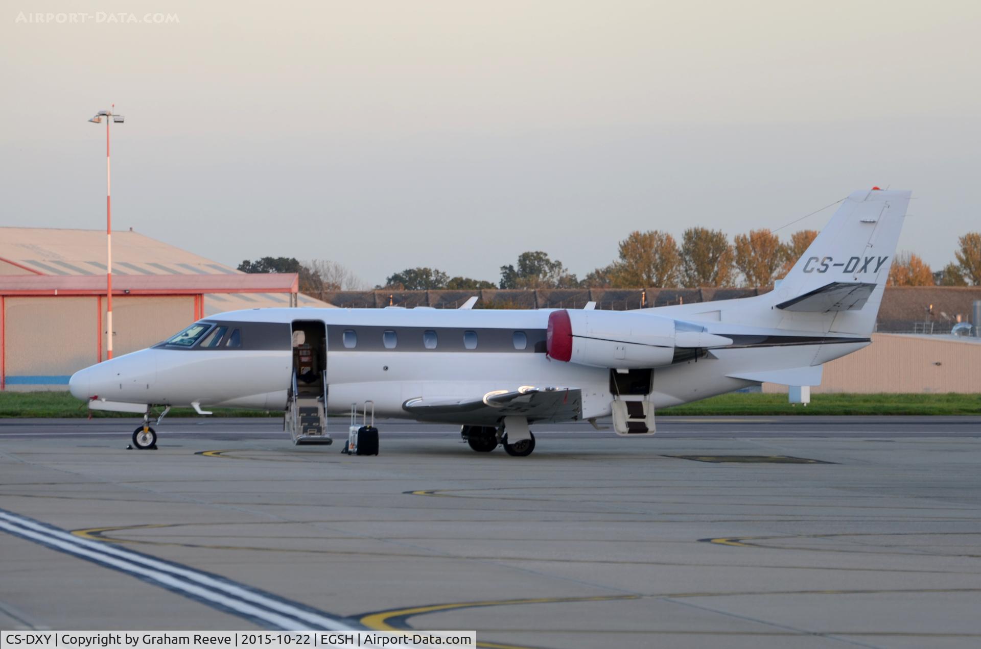 CS-DXY, 2008 Cessna 560 Citation Excel XLS C/N 560-5791, Parked at Norwich.