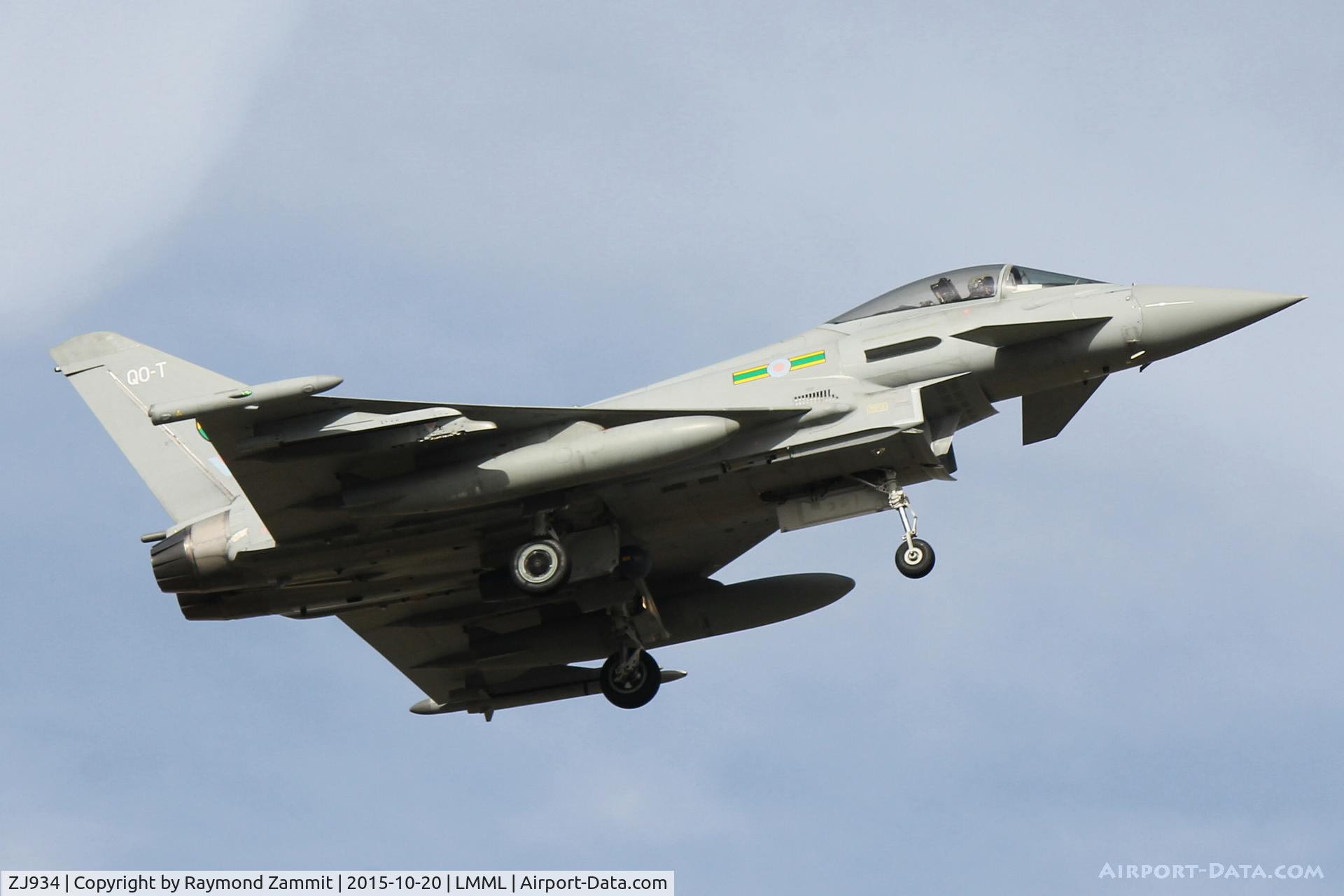 ZJ934, 2006 Eurofighter EF-2000 Typhoon FGR4 C/N 0111/BS025, Eurofighter EF-2000 Typhoon FGR4 ZJ934/QO-T 3Sqd RAF