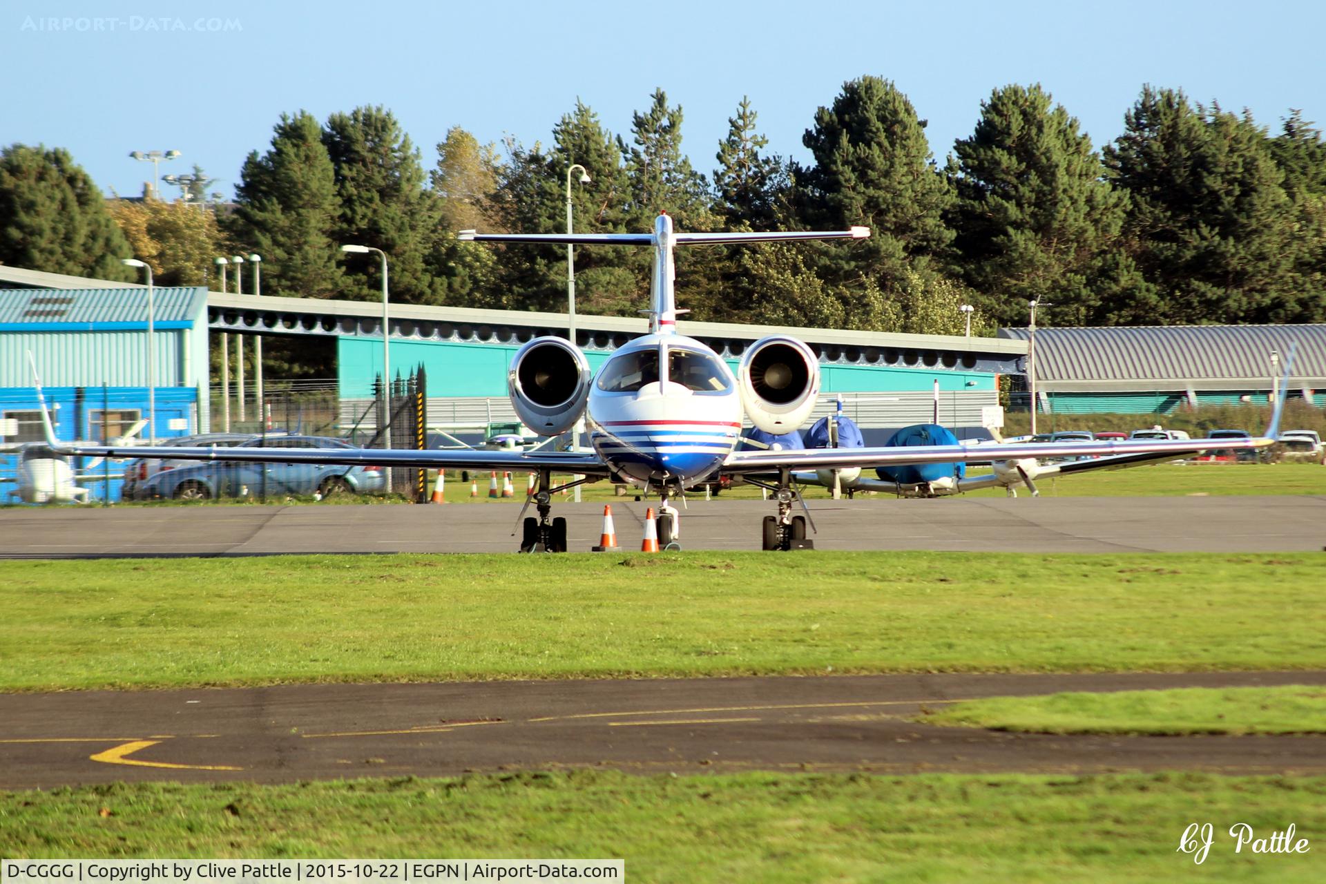 D-CGGG, 2001 Learjet 31A C/N 31A-227, On the apron at Dundee Riverside Airport EGPN