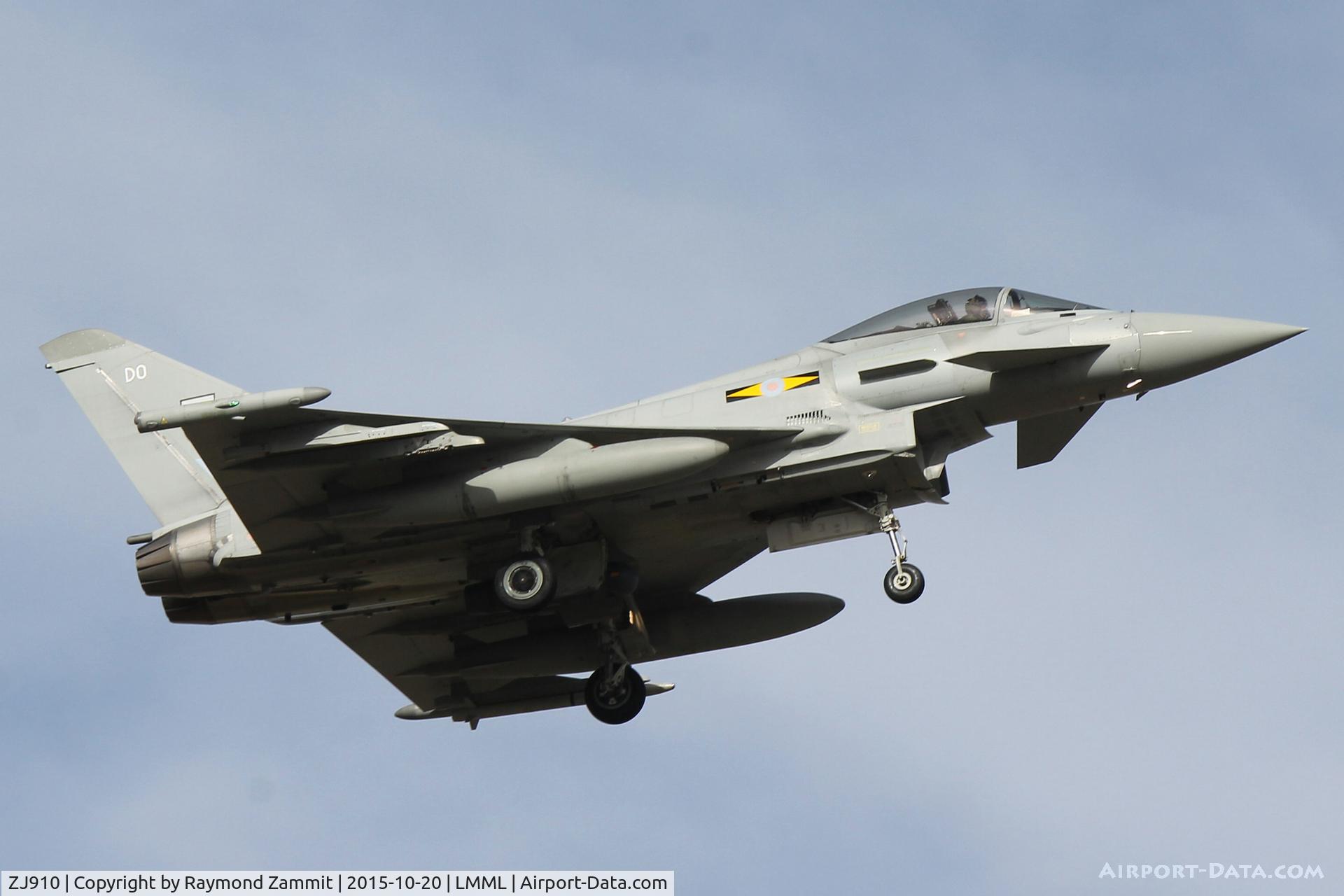 ZJ910, 2007 Eurofighter EF-2000 Typhoon FGR4 C/N 0037/BS001, Eurofighter EF-2000 Typhoon FGR4 ZJ910/DO 11Sqd RAF