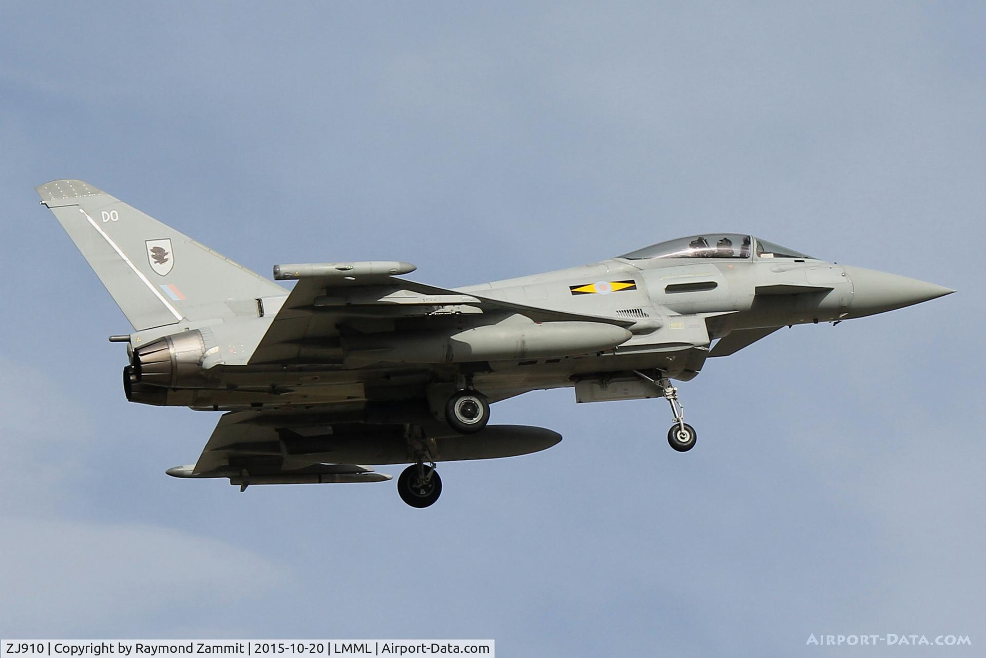 ZJ910, 2007 Eurofighter EF-2000 Typhoon FGR4 C/N 0037/BS001, Eurofighter EF-2000 Typhoon FGR4 ZJ910/DO 11Sqd Royal Air Force