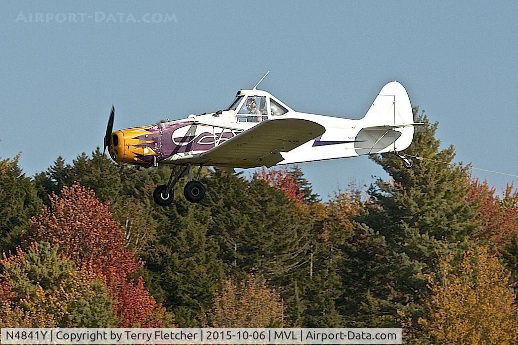 N4841Y, 1968 Piper PA-25-235 C/N 25-4639, Piper Pawnee at Morrisville- Stowe State Airport in Vermont