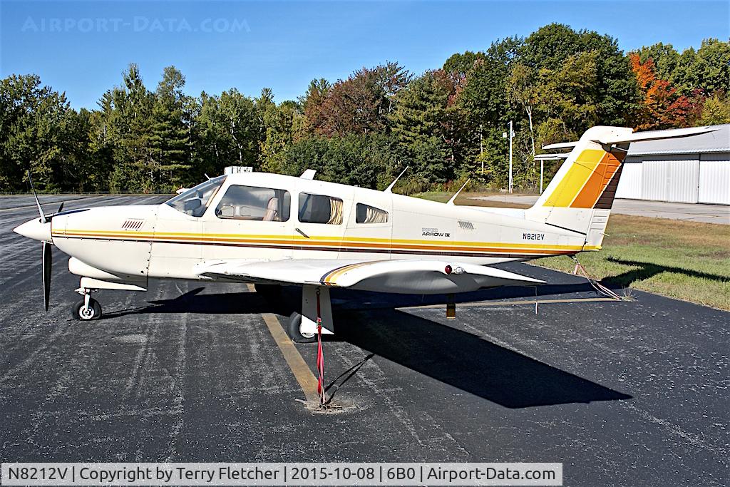 N8212V, 1980 Piper PA-28RT-201T Arrow IV C/N 28R-8031105, At Middlebury State Airport , Vermont