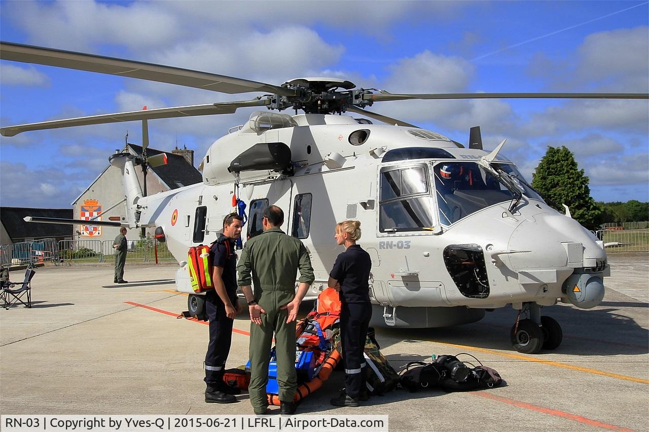 RN-03, 2014 NHI NH-90 NFH Caiman C/N NBEN03, Belgian Naval Aviation NHI NH90 NFH, Static display, Lanvéoc-Poulmic (LFRL) Open day 2015