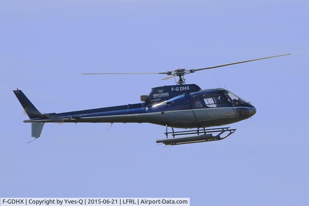 F-GDHX, Eurocopter AS-350B Ecureuil C/N 1662, Eurocopter AS-350B, First flight,, Lanvéoc-Poulmic (LFRL) Open day 2015