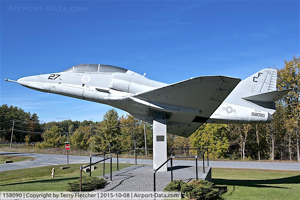 158090, Douglas TA-4J Skyhawk C/N 14127, Preserved at American Legion Post  27 in Middlebury, Vermont