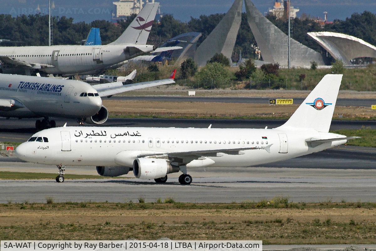 5A-WAT, 1993 Airbus A320-212 C/N 438, Airbus A320-212 [0438] (Ghadames Air Transport) Istanbul-Ataturk~TC 18/04/2015