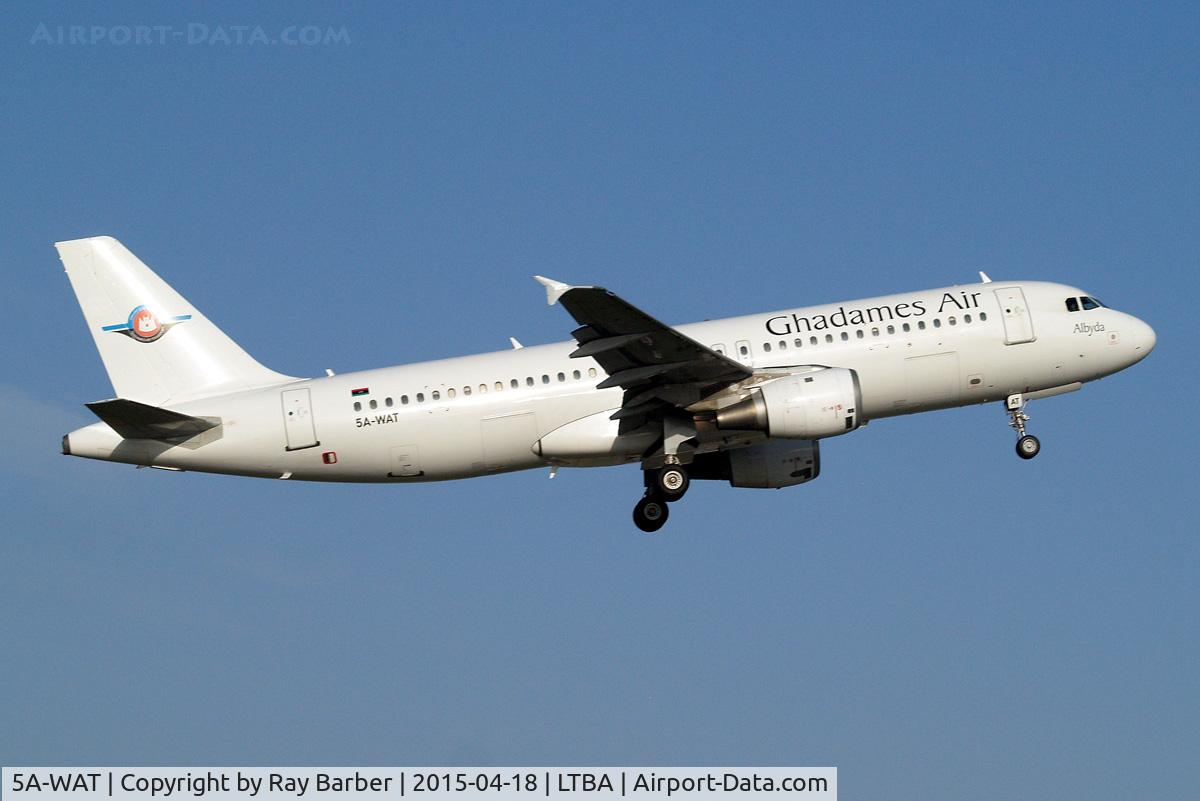 5A-WAT, 1993 Airbus A320-212 C/N 438, Airbus A320-212 [0438] (Ghadames Air Transport) Istanbul-Ataturk~TC 18/04/2015
