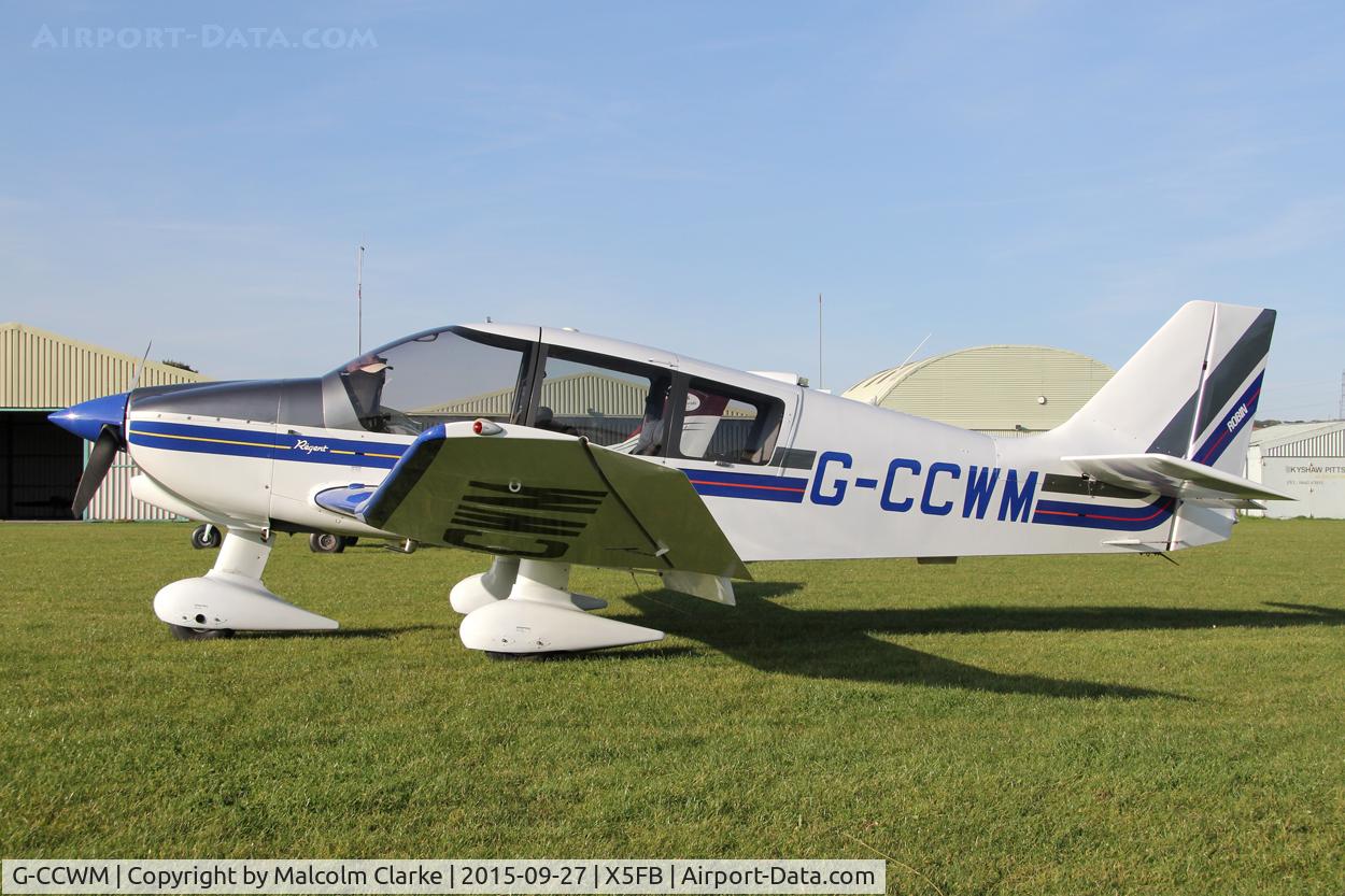 G-CCWM, 2000 Robin DR-400-180 Regent Regent C/N 2457, Robin DR-400-180 Regent, Fishburn Airfield, September 27th 2015.