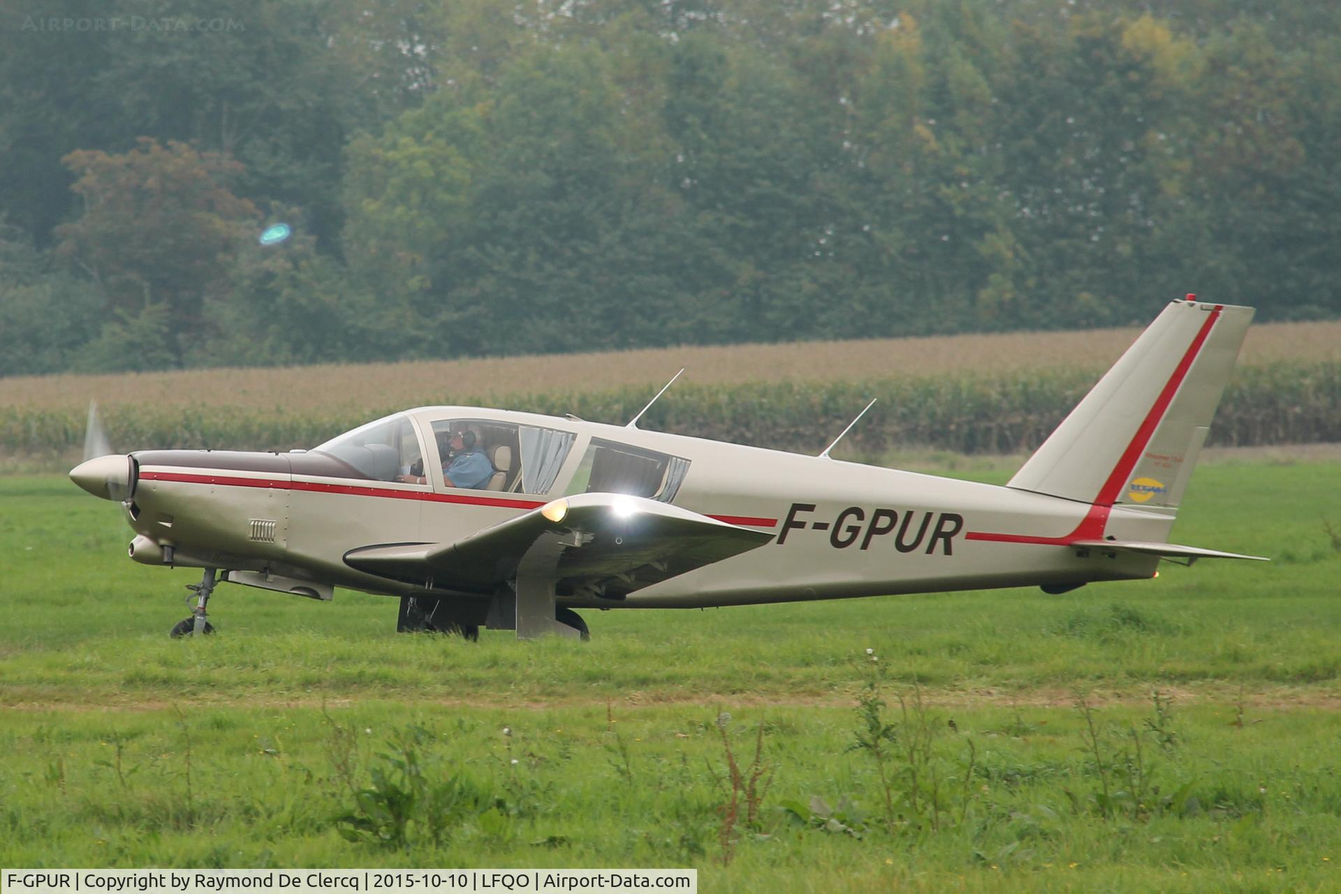 F-GPUR, 1974 Wassmer (Cerva) CE-43 Guepard C/N 452, Ex 452-LI of l'Armée de l'Air (French Air Force) taxiing at Lille-Marcq.