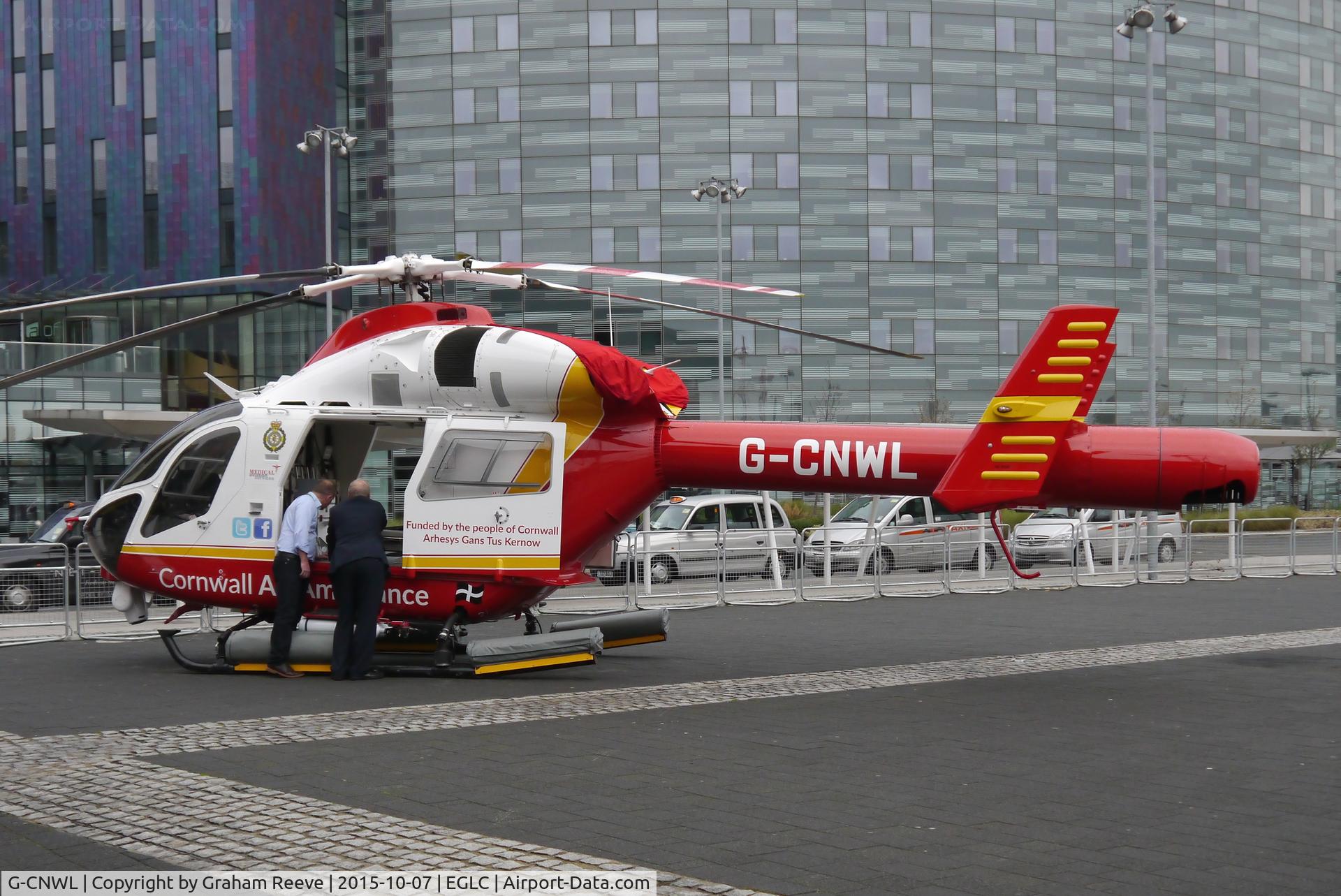 G-CNWL, 2008 MD Helicopters MD-900 Explorer C/N 900-00124, On show at Helitech 2015.