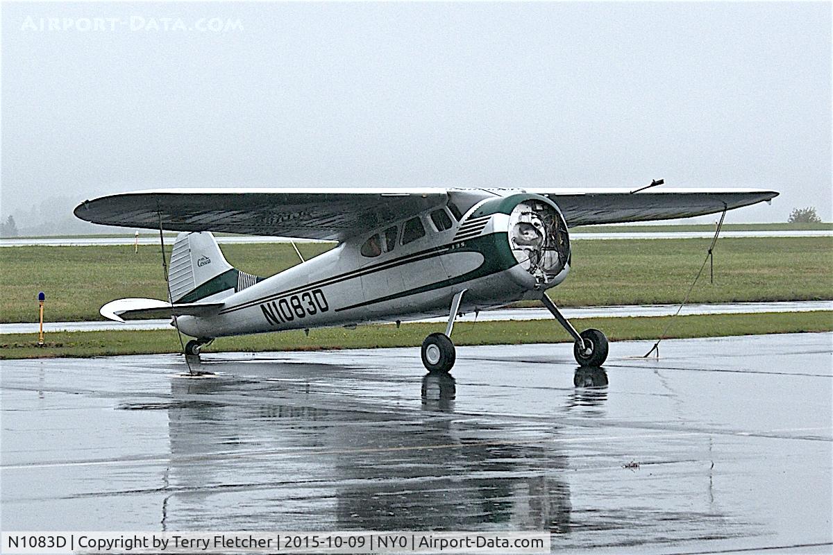 N1083D, 1951 Cessna 195 C/N 7695, At Fulton County Airport , Johnstown , New York State