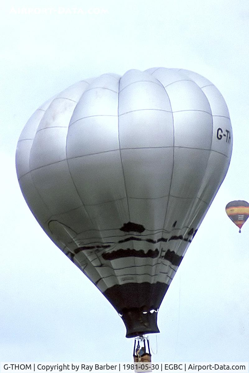 G-THOM, 1981 Thunder Balloons AX6-56 C/N 366, Thunder & Colt  Ax6-56 HAFB [366] Cheltenham Racecourse~G 30/05/1981