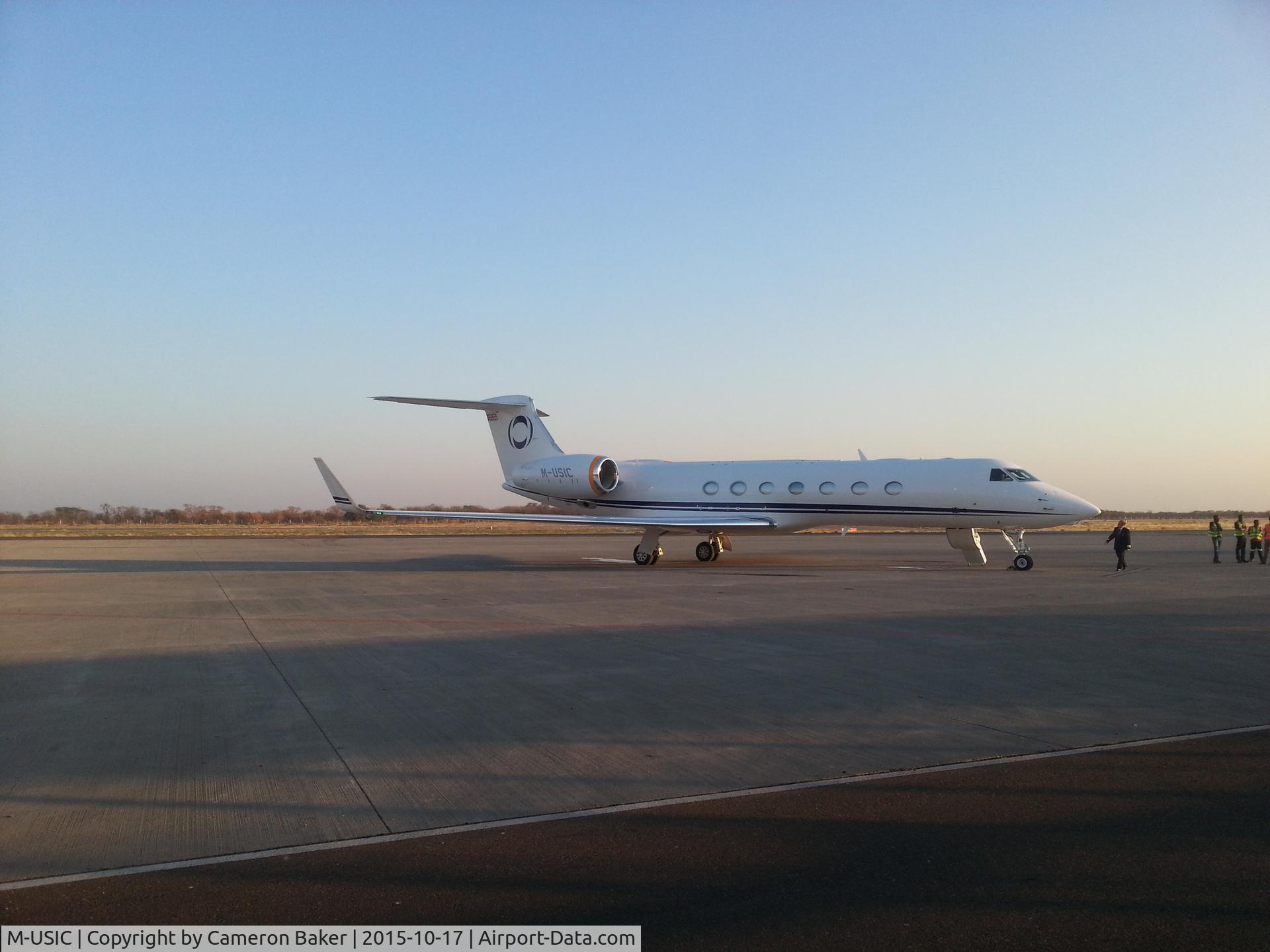 M-USIC, 2012 Gulfstream Aerospace V-SP G550 C/N 5394, Maun International Airport, Botswana