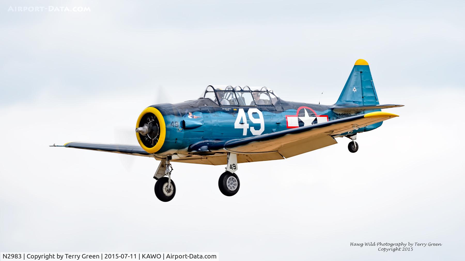 N2983, 2002 North American AT-6D Texan C/N 88-18053, 2015 Arlington Fly In