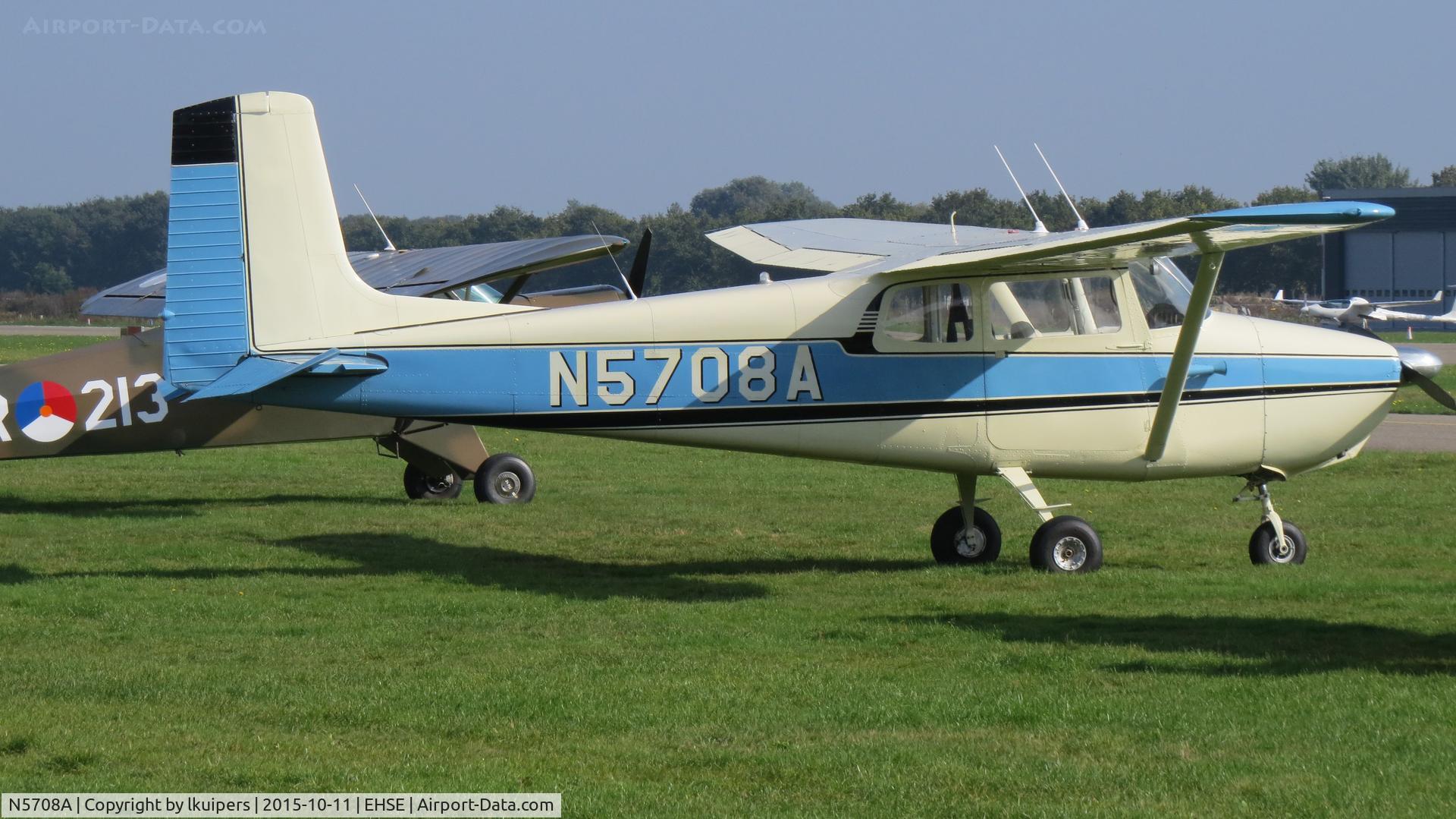 N5708A, 1956 Cessna 172 C/N 28308, This Cessna is based at the Vliegend Museum Seppe in the Netherlands
