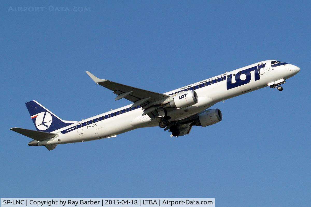 SP-LNC, 2011 Embraer 195LR (ERJ-190-200LR) C/N 19000462, Embraer Emb-195-200LR [19000462] (LOT Polish Airlines)  Istanbul-Ataturk~TC 18/04/2015