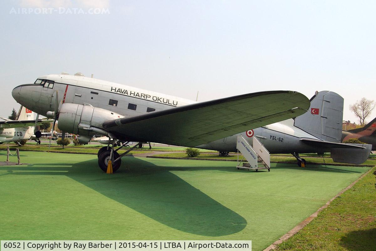 6052, 1943 Douglas C-47A Skytrain C/N 13877, 6052  Douglas DC-3C-47A-DL [13877] (Turkish Air Force) Istanbul-Ataturk~TC 15/04/2015. Unmarked only code.