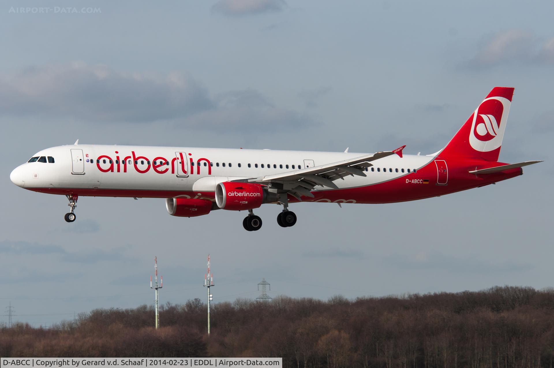 D-ABCC, 2010 Airbus A321-211 C/N 4334, Düsseldorf, Februari 2014