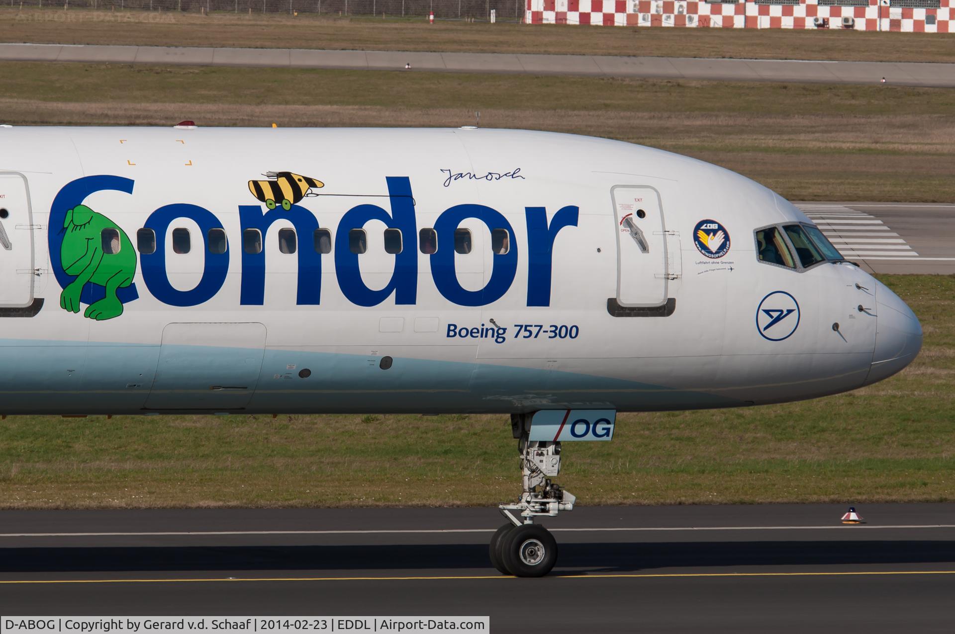 D-ABOG, 1999 Boeing 757-330 C/N 29014, Düsseldorf, Februari 2014