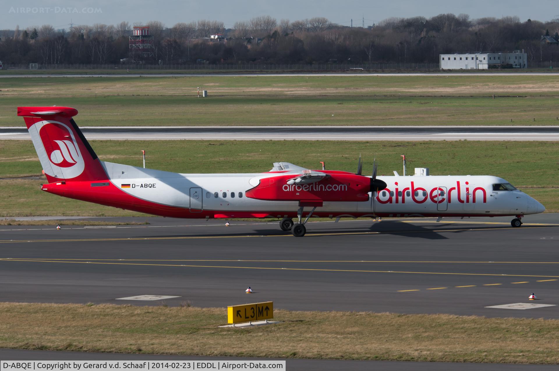 D-ABQE, 2009 De Havilland Canada DHC-8-402Q Dash 8 C/N 4239, Düsseldorf, Februari 2014