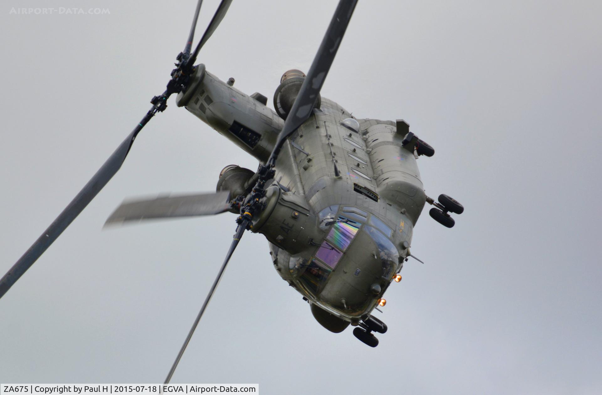 ZA675, Boeing Vertol Chinook HC.2 C/N M/A006/B-822/M7009, At RIAT 2015