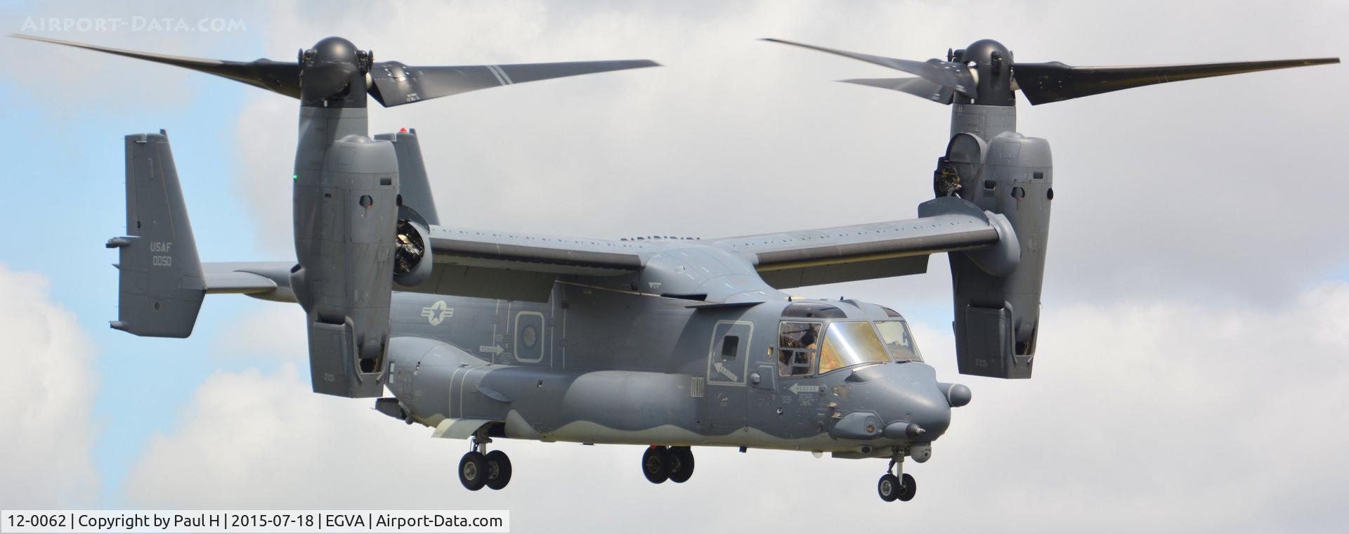 12-0062, Bell-Boeing CV-22B Osprey C/N D1043, V-22 Osprey at RIAT 2015