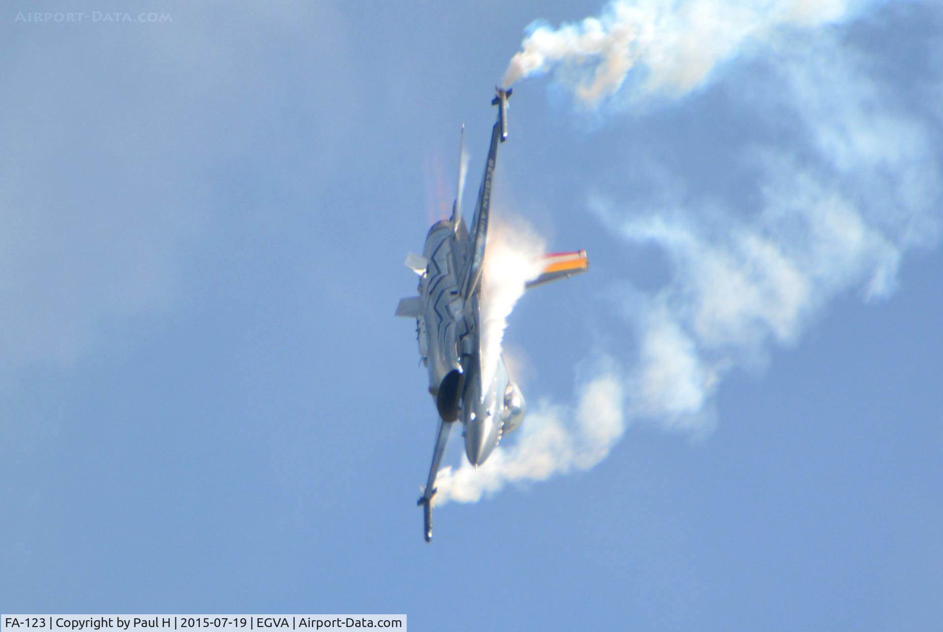 FA-123, SABCA F-16AM Fighting Falcon C/N 6H-123, At RIAT 2015