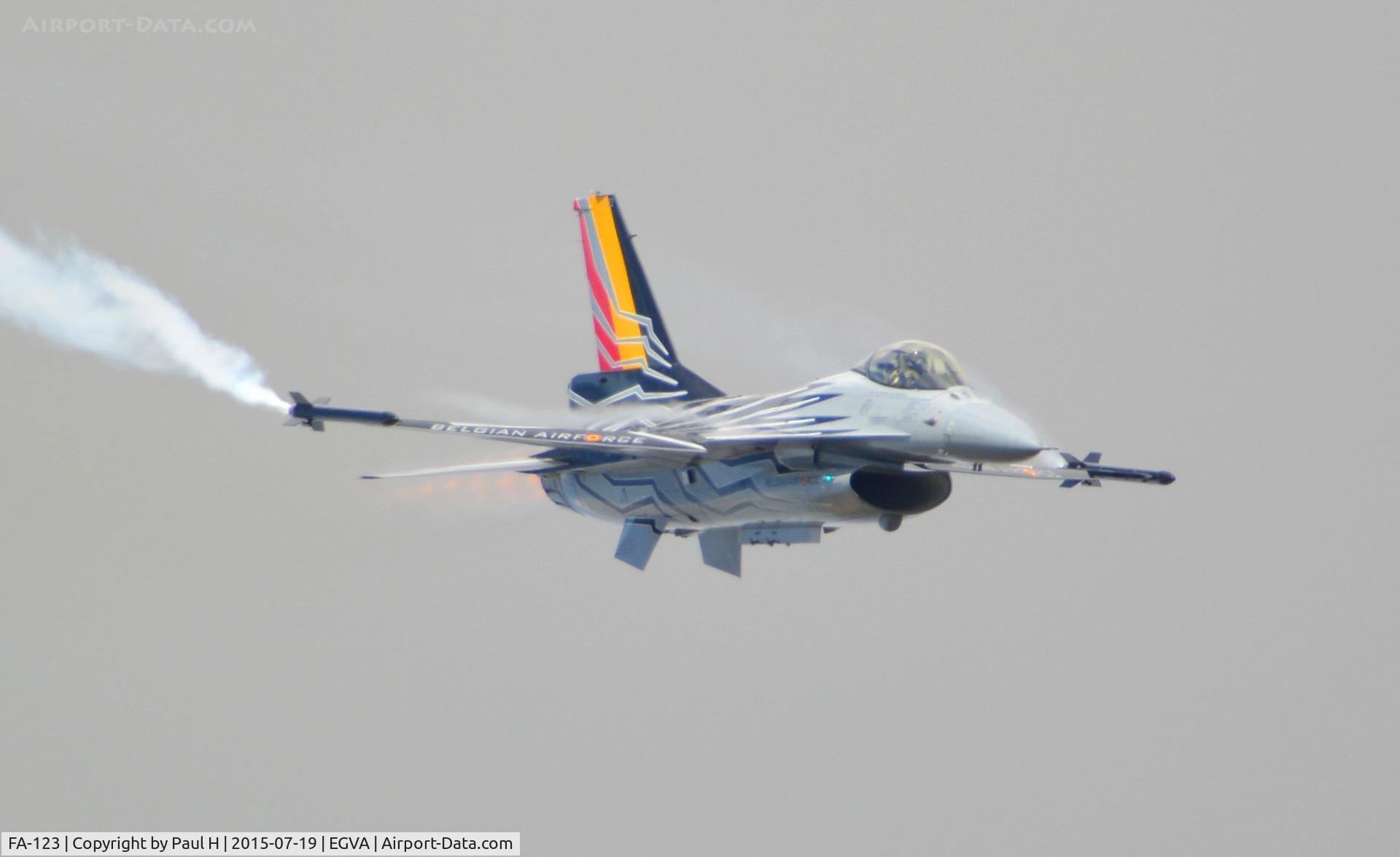 FA-123, SABCA F-16AM Fighting Falcon C/N 6H-123, At RIAT 2015