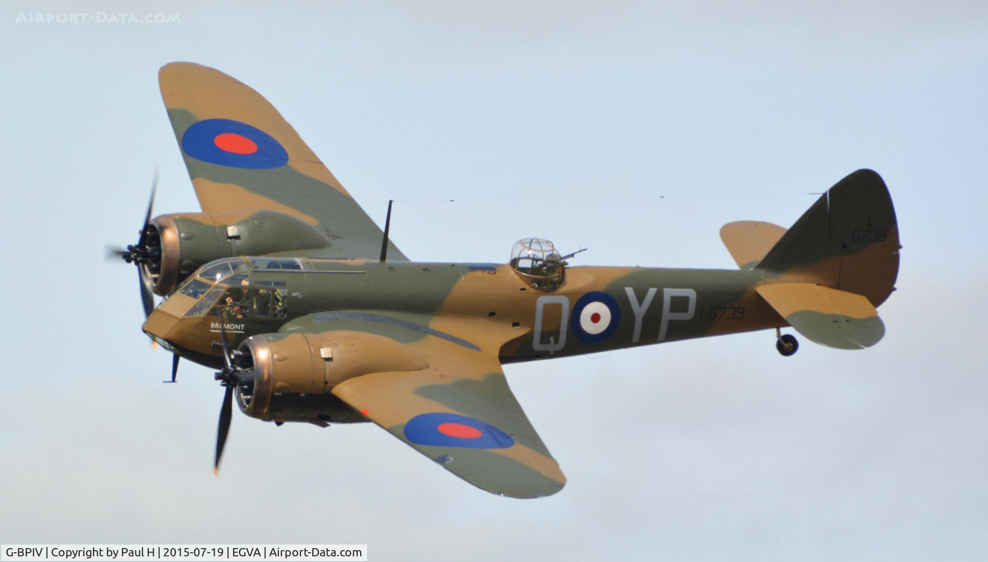 G-BPIV, 1943 Bristol 149 Bolingbroke Mk.IVT C/N 10201, Bristol Blenheim at RIAT 2015