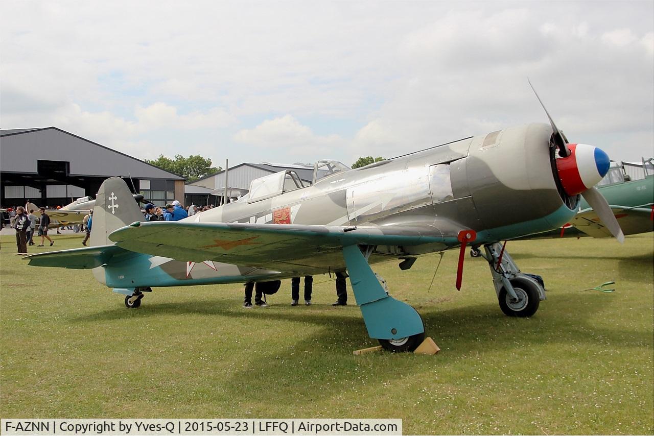 F-AZNN, Yakovlev Yak-11 C/N 25 III/05, Yakovlev YAK-11, Static display, La Ferté-Alais airfield (LFFQ) Airshow 2015