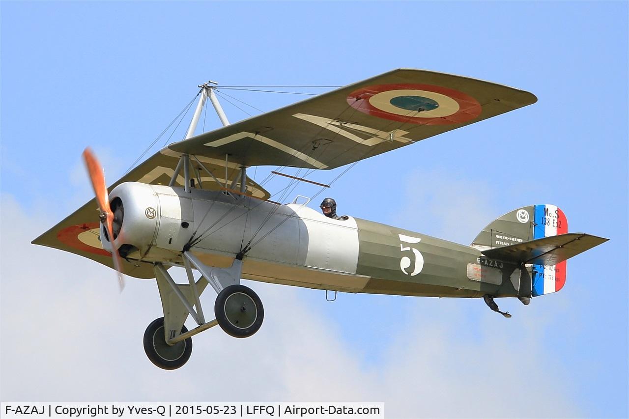 F-AZAJ, 1927 Morane-Saulnier MS-138EP-2 C/N 3220/138, Morane-Saulnier MS-138EP-2, On display, La Ferté-Alais Airfield (LFFQ) Air show 2015