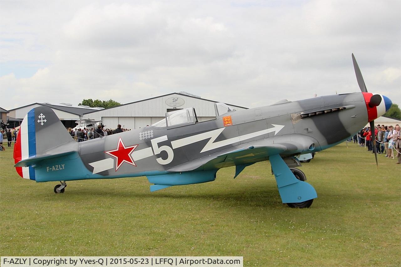 F-AZLY, Yakovlev Yak-3U C/N 172890, Yakovlev Yak-3U, Static display, La Ferté-Alais airfield (LFFQ) Airshow 2015
