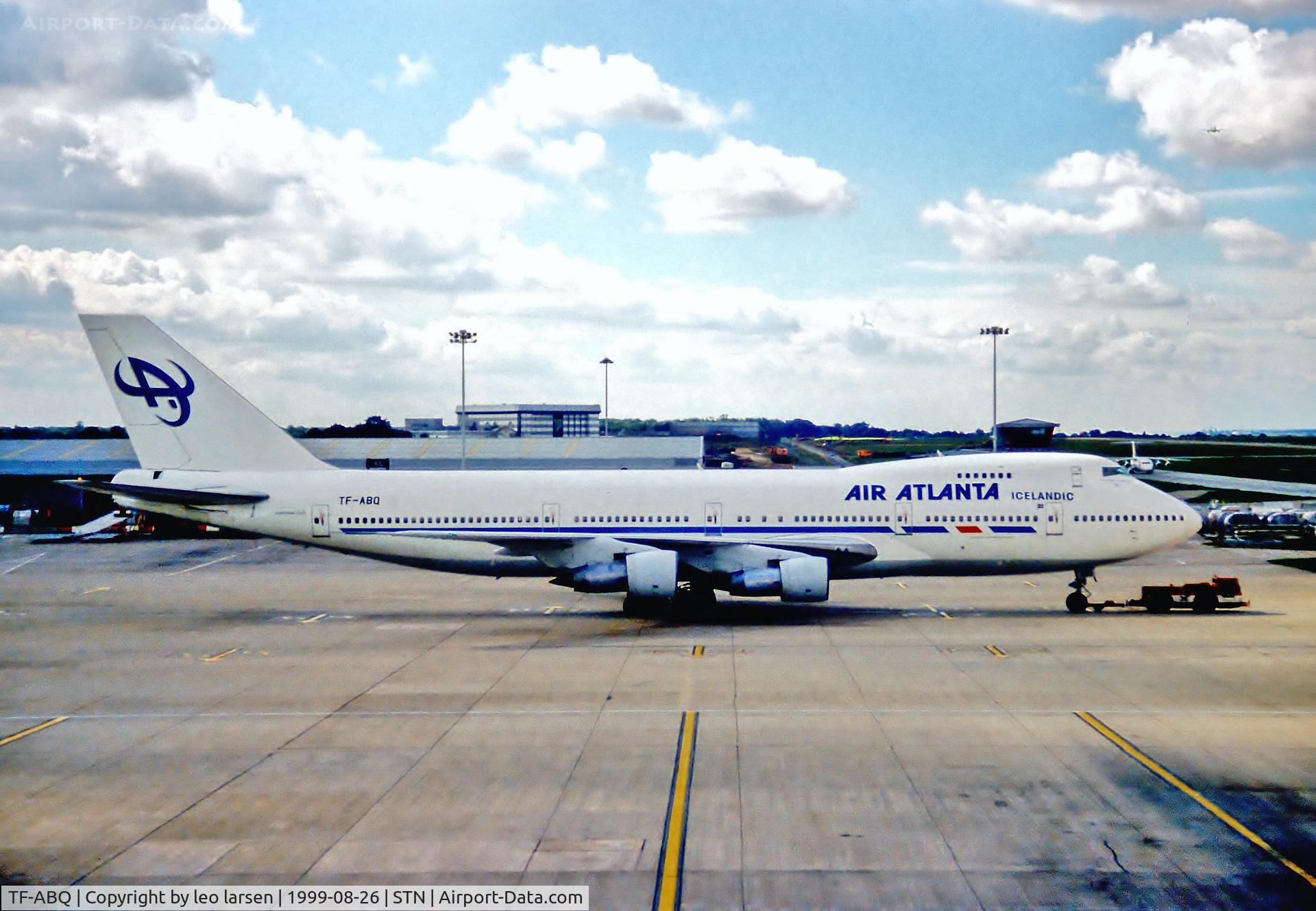 TF-ABQ, 1972 Boeing 747-246B C/N 20529, Stansted 26.8.99