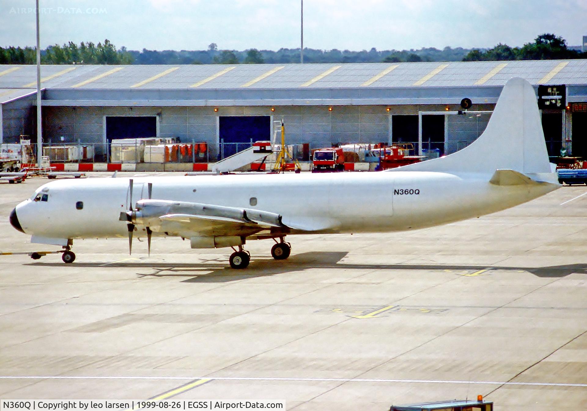 N360Q, 1959 Lockheed L-188C Electra C/N 1112, Stansted 26.8.99