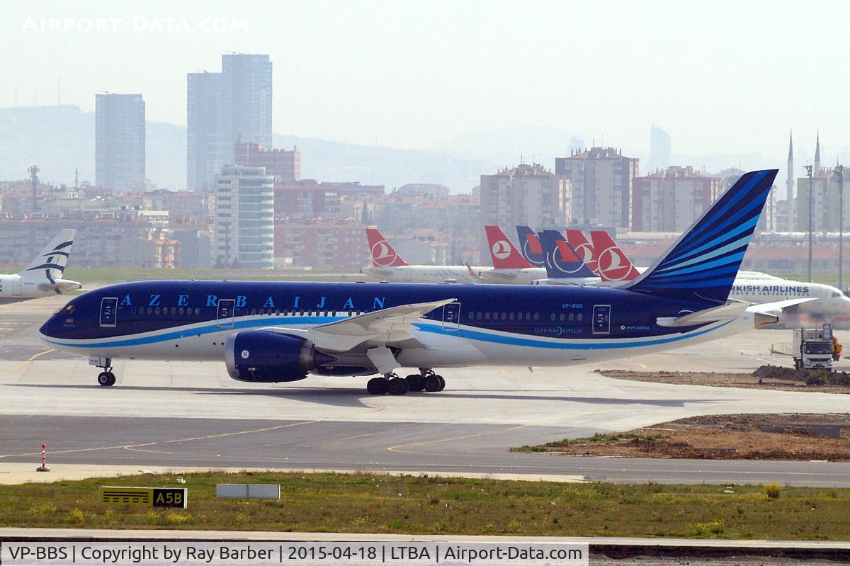 VP-BBS, 2014 Boeing 787-8 Dreamliner C/N 37921, Boeing 787-8 Dreamliner [37921] (Azerbaijan Airlines) Istanbul-Ataturk~TC 18/04/2015