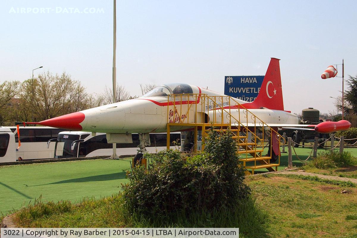 3022, 1970 Canadair NF-5A Freedom Fighter C/N 3022, Canadair NF-5A Freedom Fighter [3022]  (Turkish Air Force) Istanbul-Ataturk~TC 15/04/2015 Unmarked coded 22