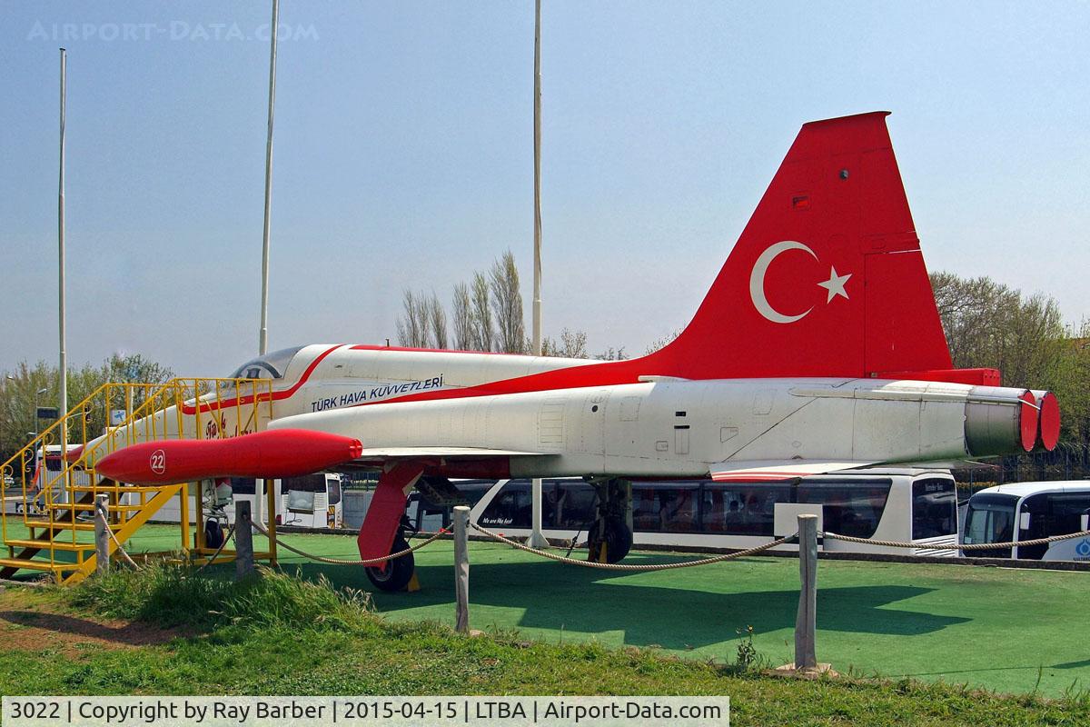 3022, 1970 Canadair NF-5A Freedom Fighter C/N 3022, Canadair NF-5A Freedom Fighter [3022]  (Turkish Air Force) Istanbul-Ataturk~TC 15/04/2015 Unmarked coded 22