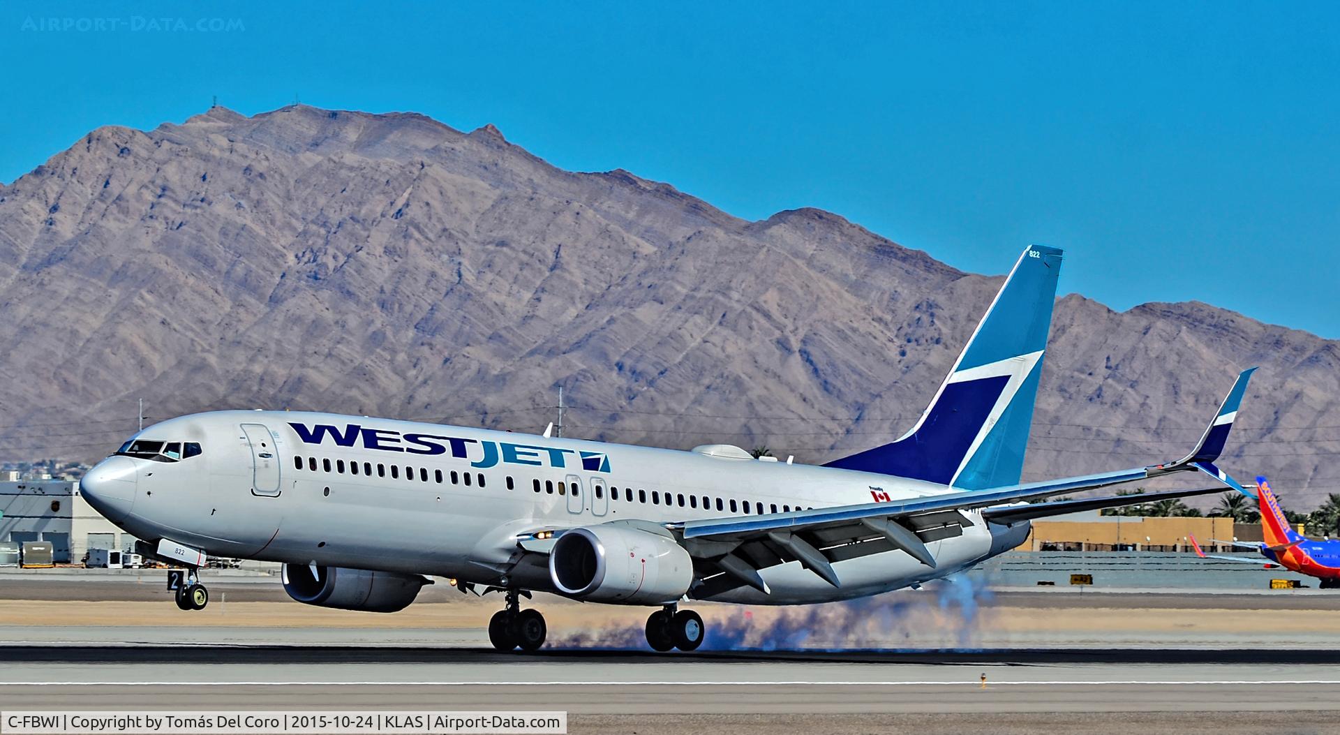 C-FBWI, 2013 Boeing 737-8CT C/N 39090, C-FBWI  Westjet 2013  Boeing 737-8CT - cn 39090 / 4364 fleet number 822

Las Vegas - McCarran International Airport (LAS / KLAS)
USA - Nevada October 24, 2015
Photo: Tomás Del Coro