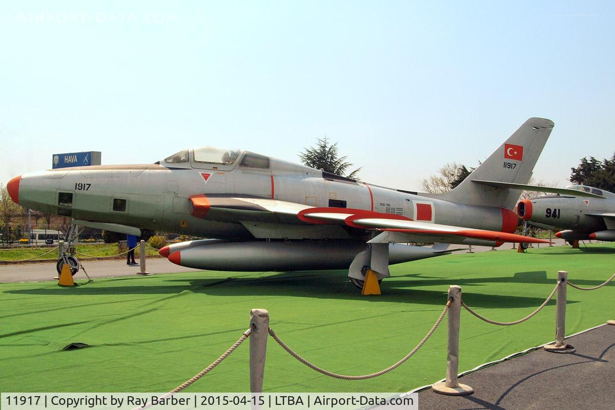 11917, 1951 Republic RF-84F-10-RE Thunderflash C/N Not found (51-1917), Republic RF-84F Thunderflash [51-1917] (Turkish Air Force) Istanbul-Ataturk~TC 15/04/2015