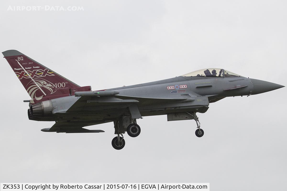 ZK353, 2013 Eurofighter EF-2000 Typhoon FGR4 C/N BS114/411, RIAT15