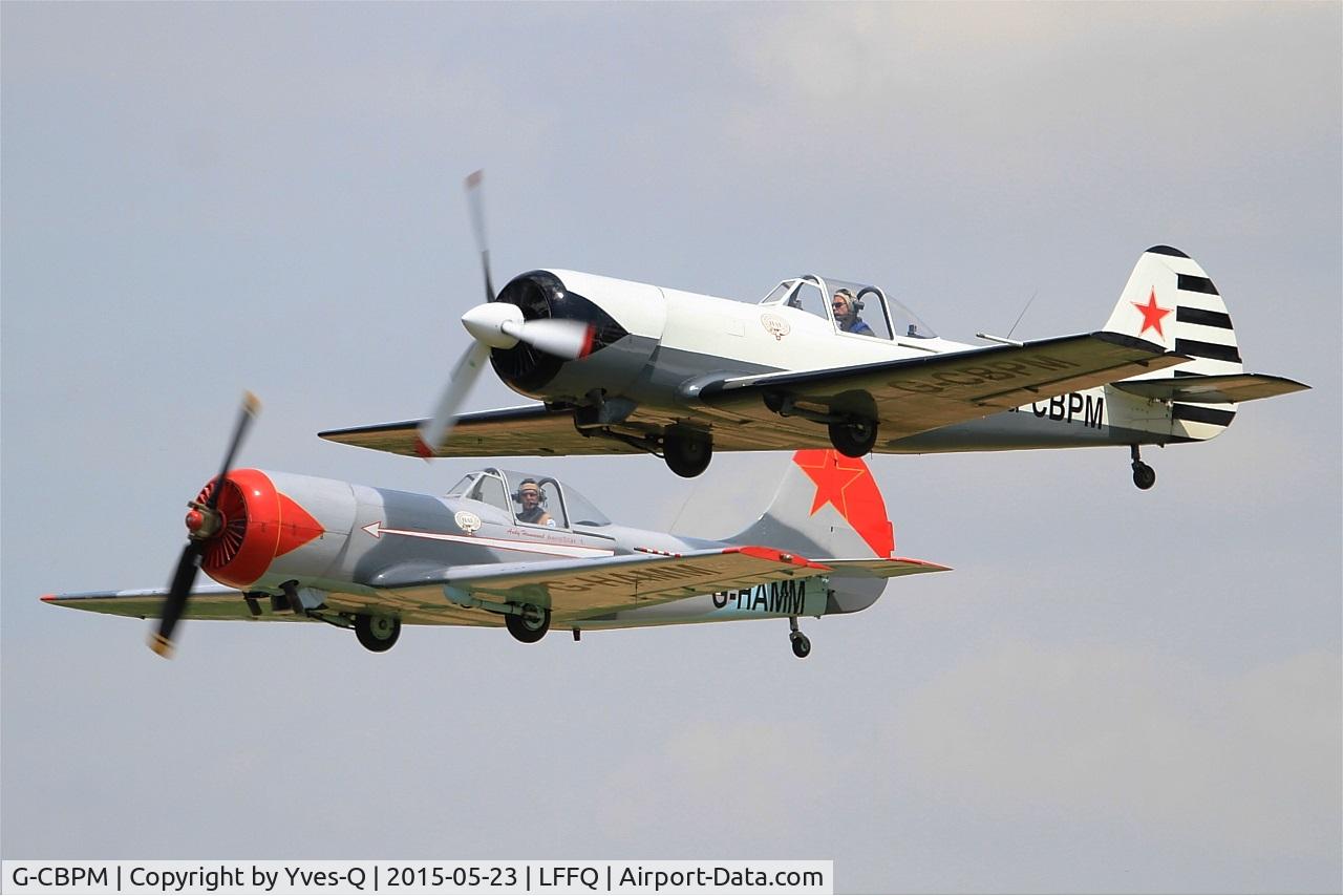 G-CBPM, 1981 Yakovlev Yak-50 C/N 812101, Yakovlev YAK-50, On display, La Ferté-Alais airfield (LFFQ) Airshow 2015