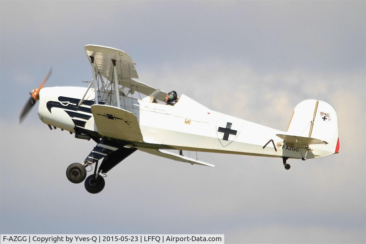 F-AZGG, 1958 CASA 1-131E Jungmann C/N 2156, CASA 1-131E Jungmann, On display, La Ferté-Alais airfield (LFFQ) Airshow 2015